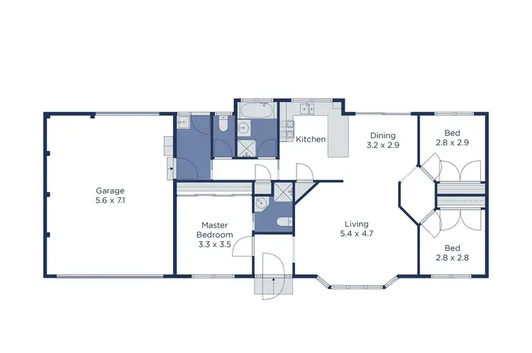 Floorplan of Homely house listing, 20A Moroney Street, Boronia VIC 3155
