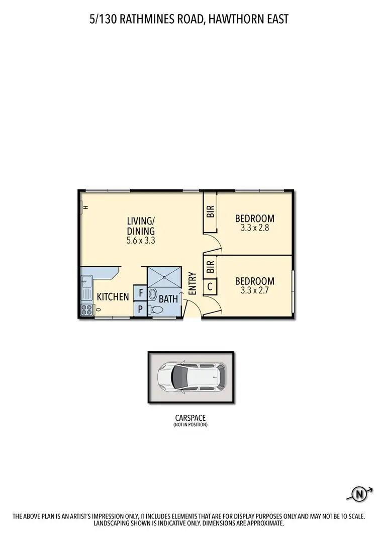 Floorplan of Homely apartment listing, 5/130 Rathmines Road, Hawthorn East VIC 3123