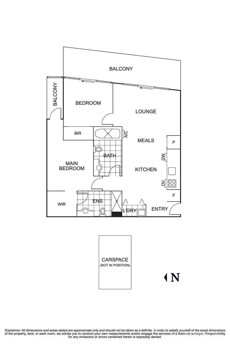 Floorplan of Homely apartment listing, 307/101 Tram Road, Doncaster VIC 3108