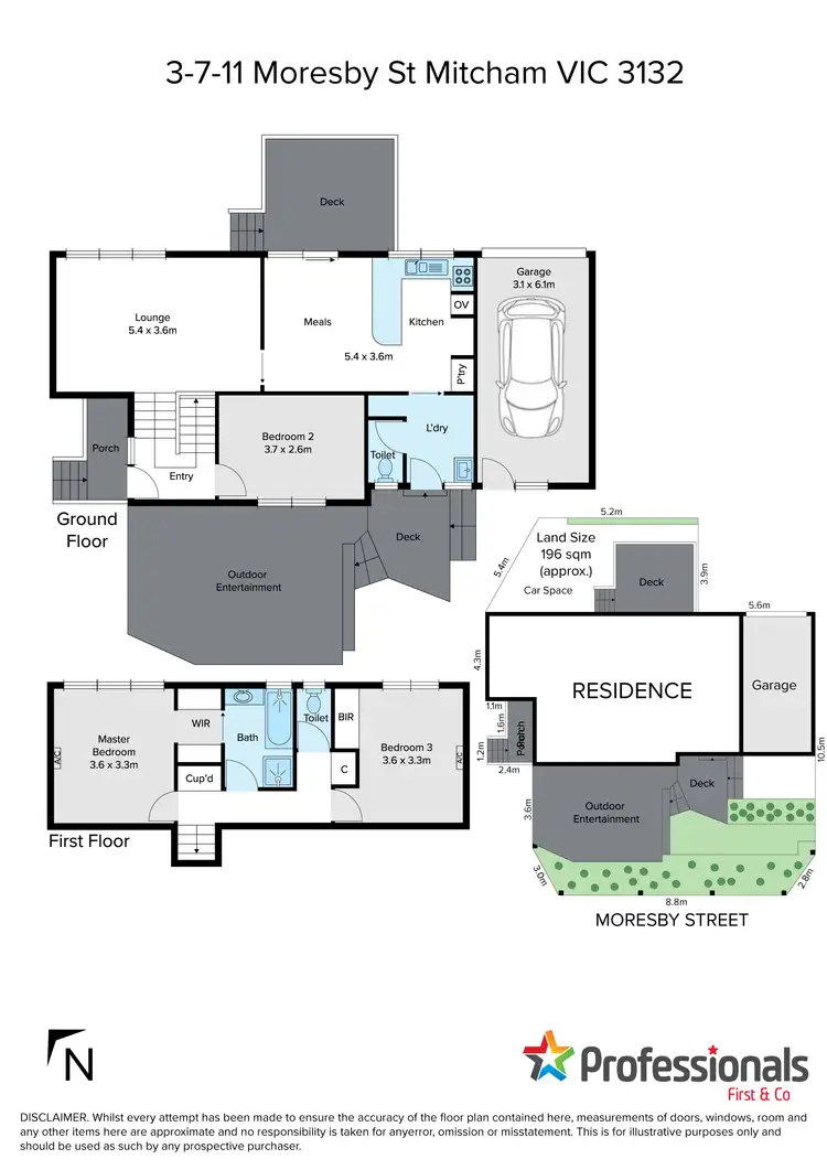 Floorplan of Homely townhouse listing, 3/7-11 Moresby Street, Mitcham VIC 3132