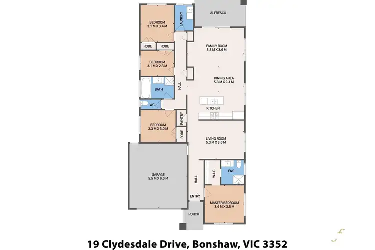 Floorplan of Homely house listing, 19 Clydesdale Drive, Bonshaw VIC 3352