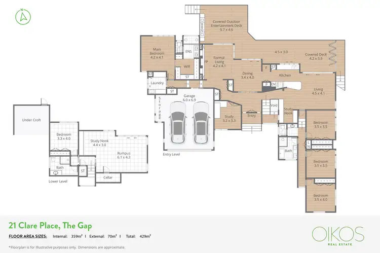 Floorplan of Homely house listing, 21 Clare Place, The Gap QLD 4061