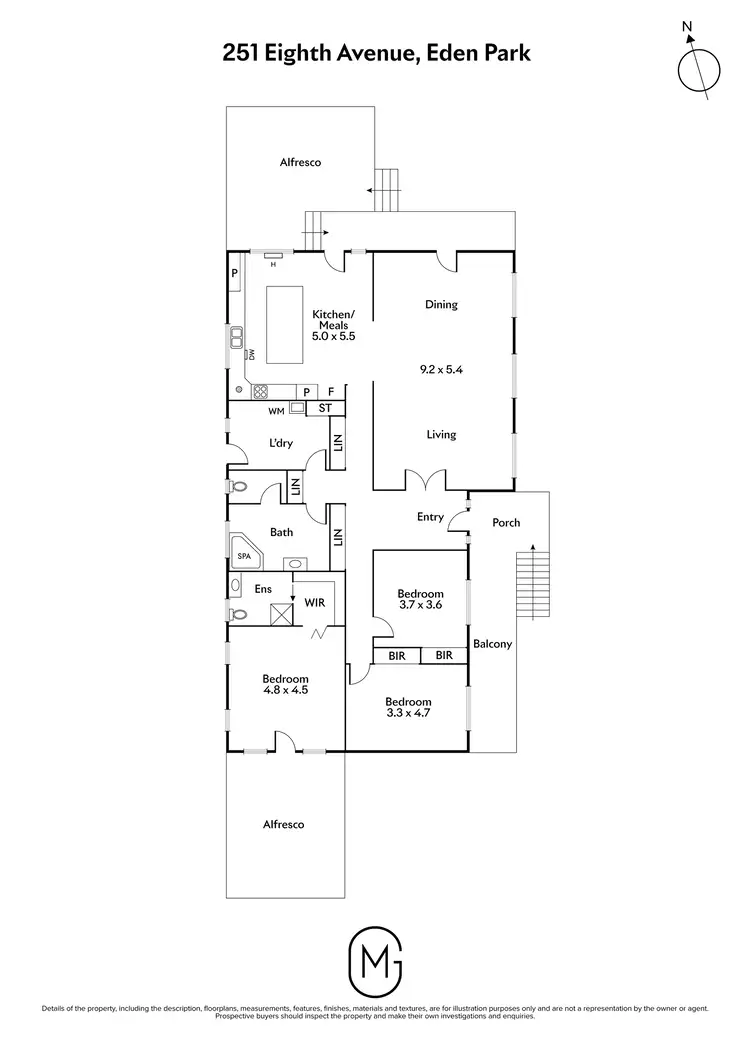 Floorplan of Homely house listing, 251 Eighth Avenue, Eden Park VIC 3757