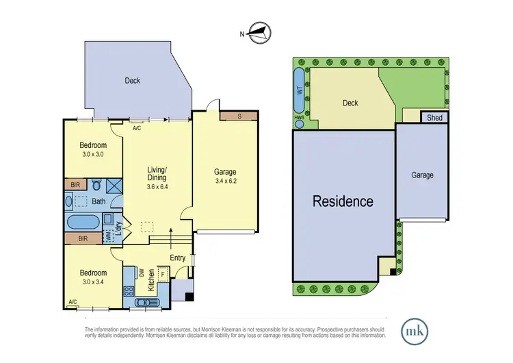 Floorplan of Homely unit listing, 2/332 Grimshaw Street, Watsonia North VIC 3087