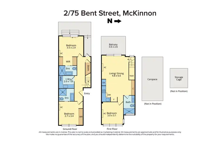 Floorplan of Homely townhouse listing, 2/75 Bent Street, Mckinnon VIC 3204