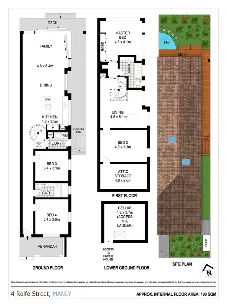 Floorplan of Homely house listing, 4 Rolfe Street, Manly NSW 2095