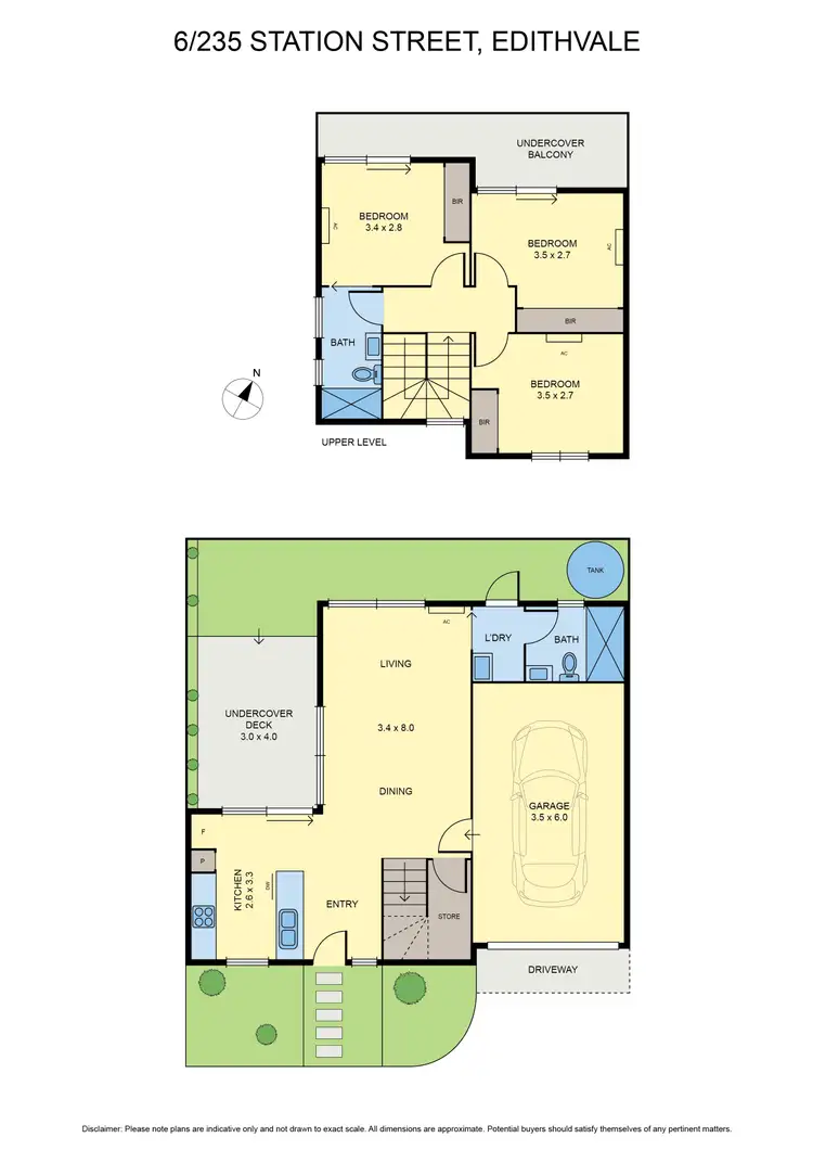 Floorplan of Homely townhouse listing, 6/235 Station Street, Edithvale VIC 3196
