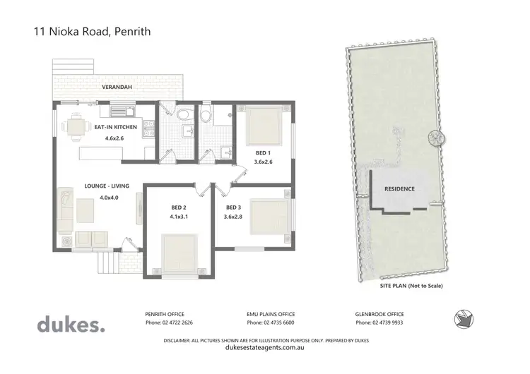 Floorplan of Homely house listing, 11 Nioka Road, Penrith NSW 2750