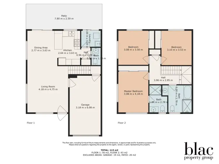 Floorplan of Homely townhouse listing, 4/3 Brushwood Court, Mango Hill QLD 4509