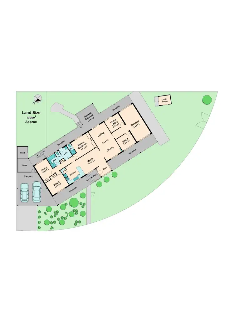 Floorplan of Homely house listing, 1 Heritage Drive, Broadford VIC 3658