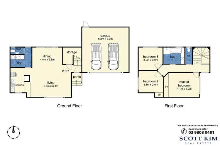 Floorplan of Homely townhouse listing, 2/46 Capon Street, Malvern East VIC 3145