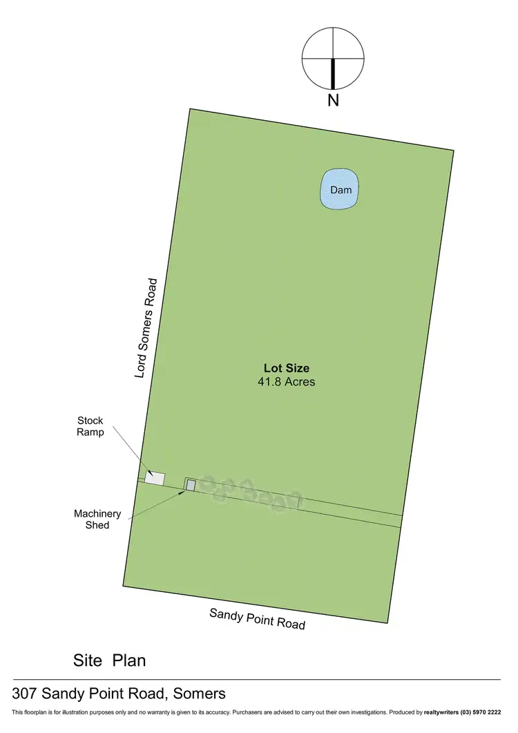 Floorplan of Homely rural property listing, 307 Sandy Point Road, Somers VIC 3927