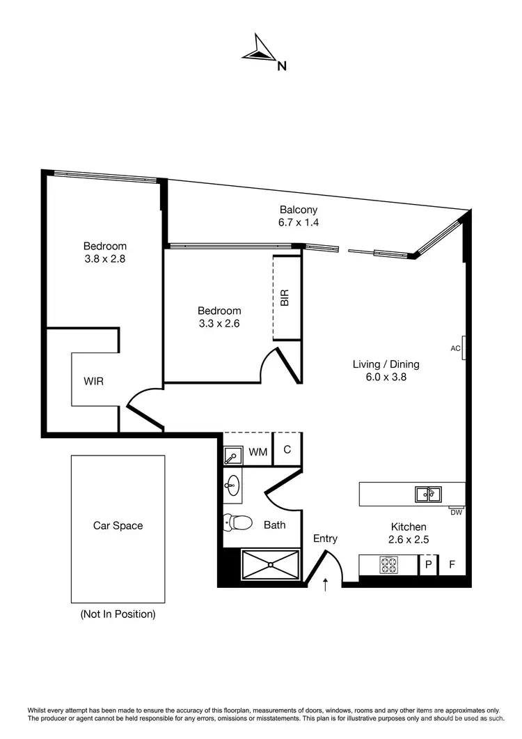 Floorplan of Homely apartment listing, 2110/3-5 St Kilda Road, St Kilda VIC 3182