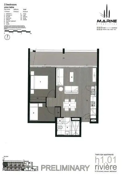 Floorplan of Homely apartment listing, 101/12 Trenerry Crescent, Abbotsford VIC 3067