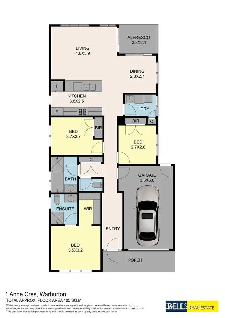 Floorplan of Homely house listing, 1 Anne Crescent, Warburton VIC 3799