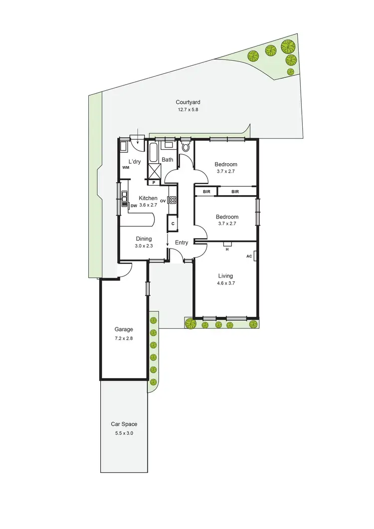 Floorplan of Homely unit listing, 5/9-13 Hillston Road, Moorabbin VIC 3189