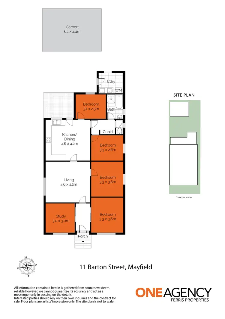 Floorplan of Homely house listing, 11 Barton Street, Mayfield NSW 2304
