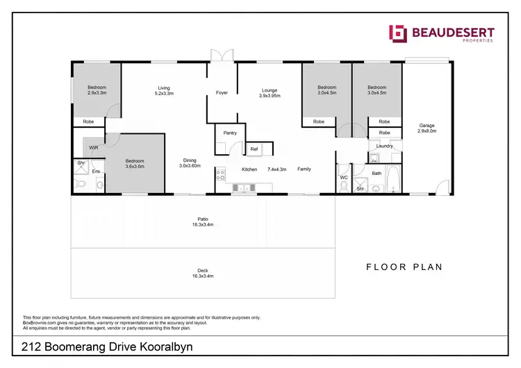 Floorplan of Homely house listing, 212-216 Boomerang Drive, Kooralbyn QLD 4285
