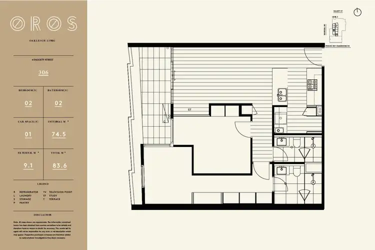 Floorplan of Homely apartment listing, 225/2 Dalgety Street, Oakleigh VIC 3166