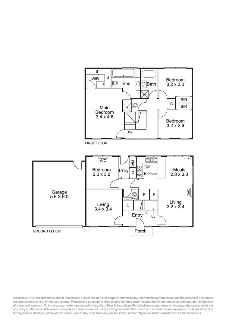 Floorplan of Homely townhouse listing, 2/158 Kambrook Road, Caulfield VIC 3162