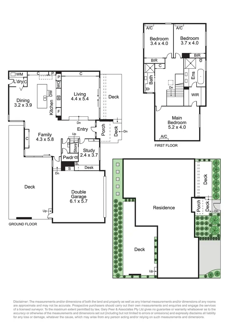 Floorplan of Homely townhouse listing, 6A Bella Vista Road, Caulfield North VIC 3161