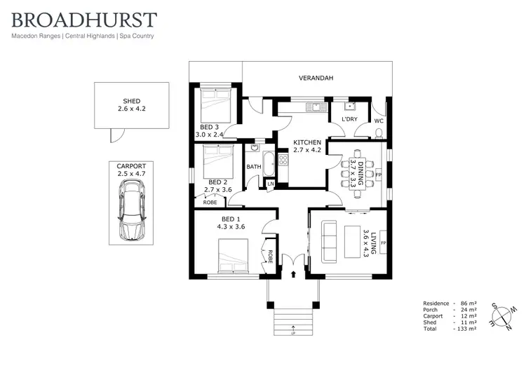 Floorplan of Homely house listing, 11 Truscott Street, Ironbark VIC 3550