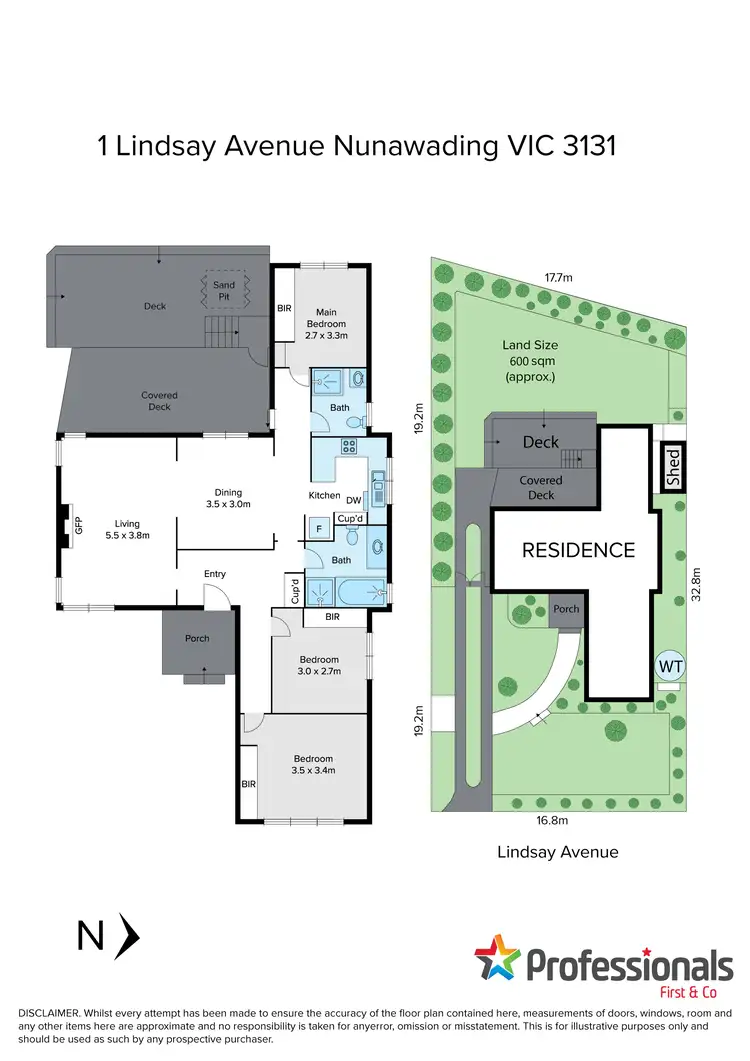 Floorplan of Homely house listing, 1 Lindsay Avenue, Nunawading VIC 3131