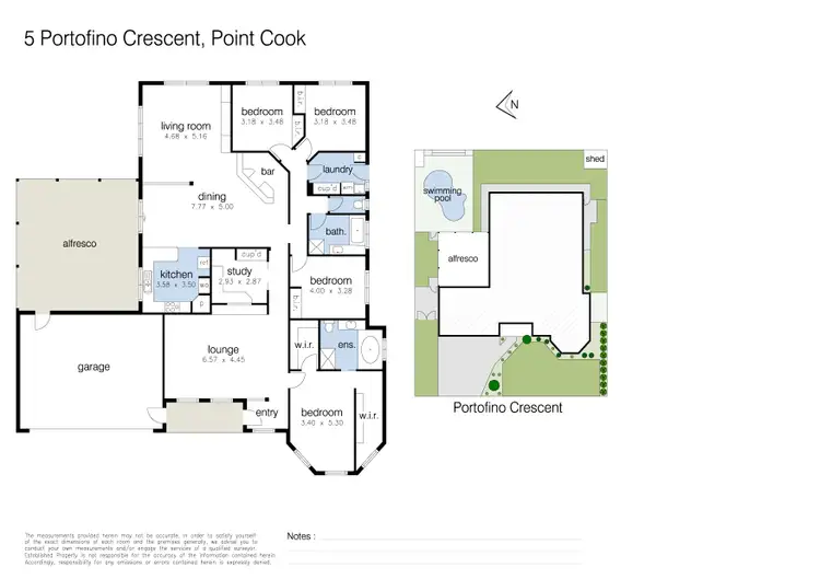 Floorplan of Homely house listing, 5 Portofino Crescent, Point Cook VIC 3030
