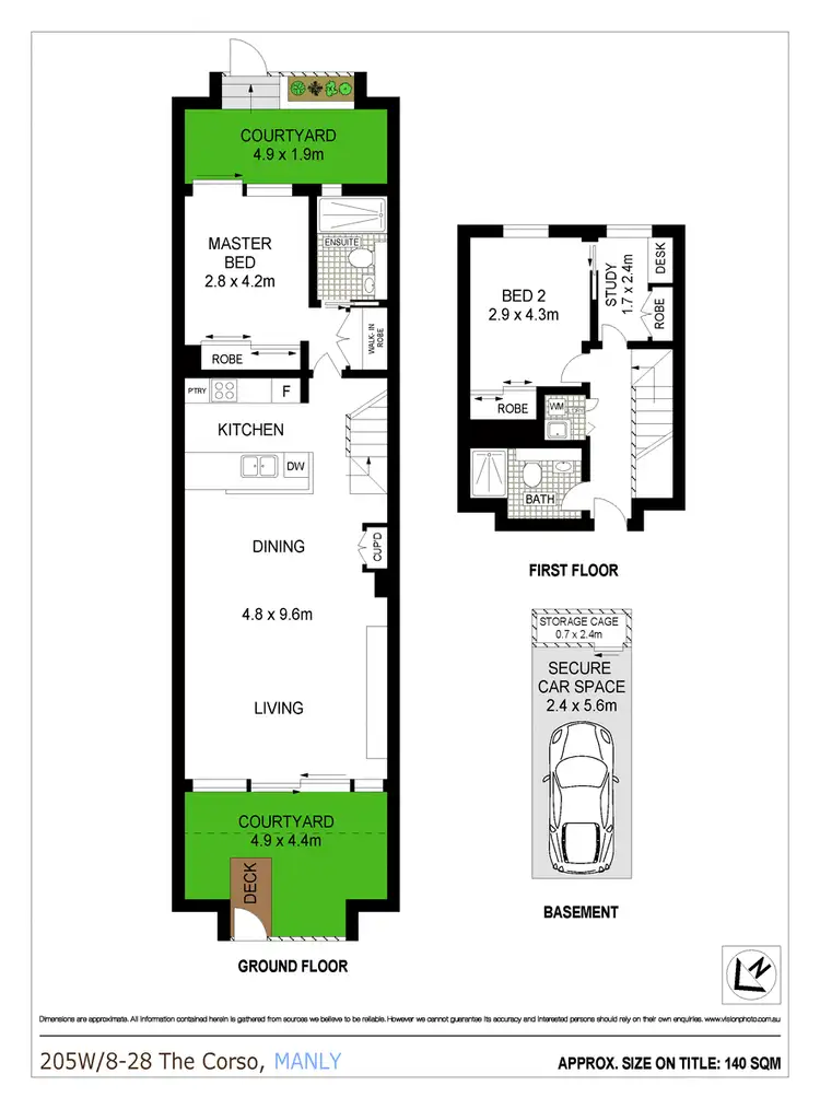 Floorplan of Homely apartment listing, 205W/8-28 The Corso, Manly NSW 2095