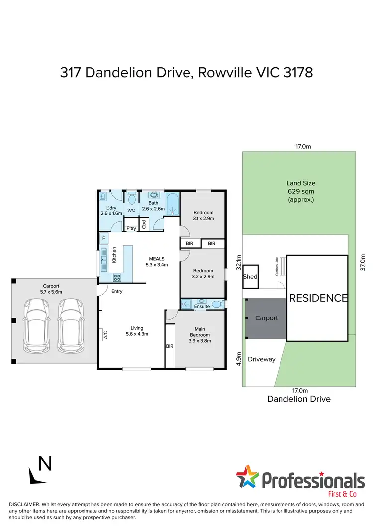 Floorplan of Homely house listing, 317 Dandelion Drive, Rowville VIC 3178