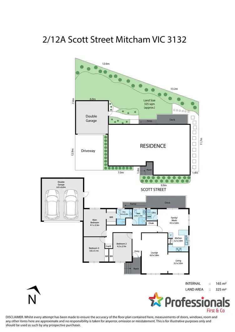 Floorplan of Homely unit listing, 2/12A Scott Street, Mitcham VIC 3132