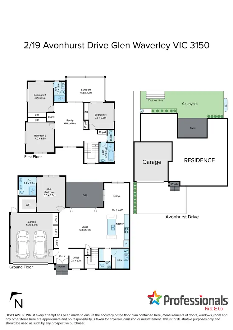 Floorplan of Homely townhouse listing, 2/19 Avonhurst Drive, Glen Waverley VIC 3150
