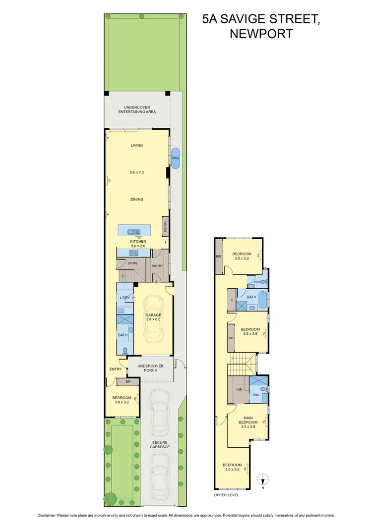Floorplan of Homely house listing, 5a Savige Street, Newport VIC 3015