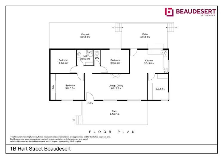 Floorplan of Homely house listing, 1B Hart Street, Beaudesert QLD 4285