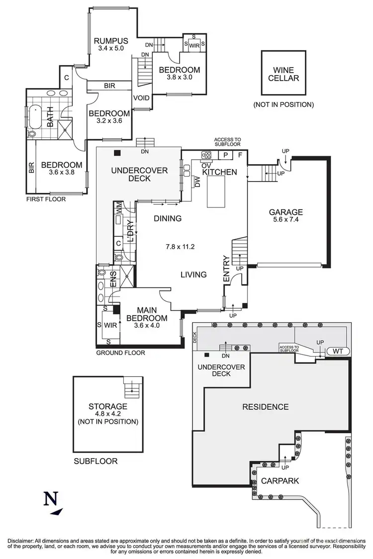 Floorplan of Homely townhouse listing, 12A Gertrude Street, Templestowe Lower VIC 3107