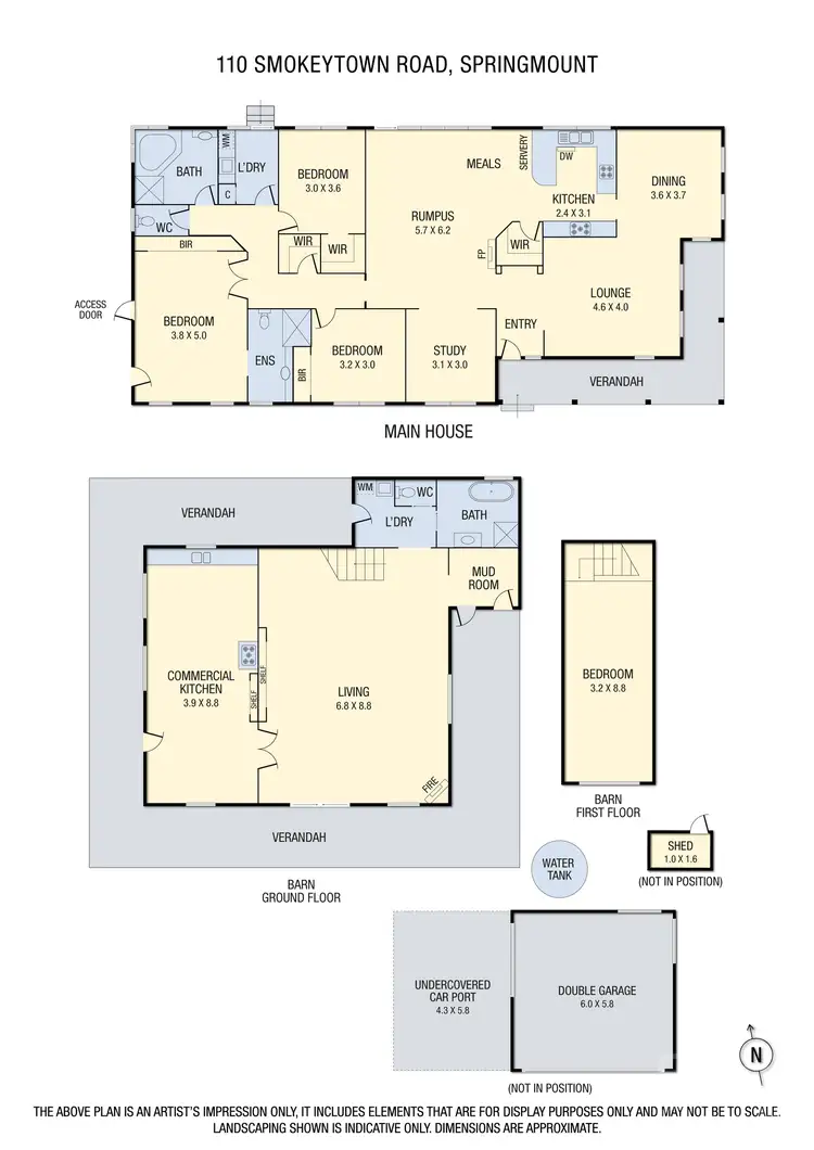 Floorplan of Homely rural property listing, 110 Smokeytown Road, Springmount VIC 3364