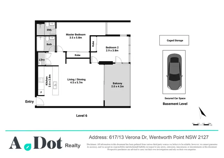 Floorplan of Homely apartment listing, 617/13 Verona Drive, Wentworth Point NSW 2127