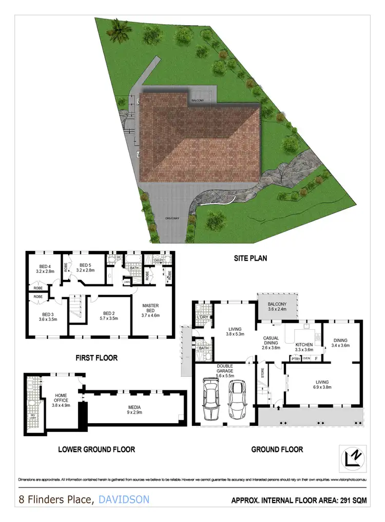 Floorplan of Homely house listing, 8 Flinders Place, Davidson NSW 2085