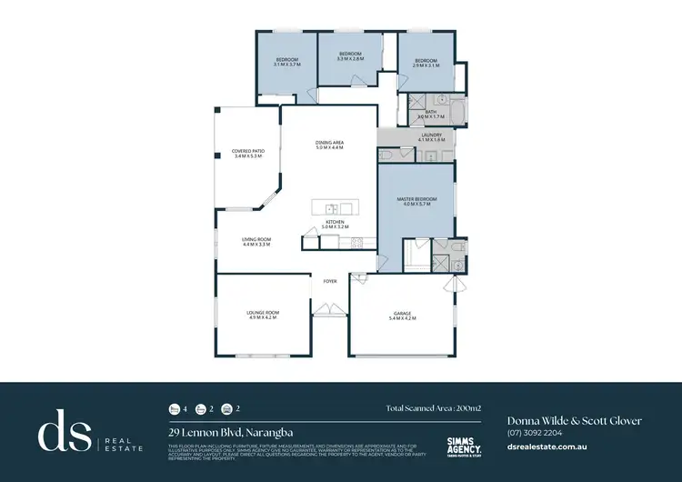 Floorplan of Homely house listing, 29 Lennon Boulevard, Narangba QLD 4504
