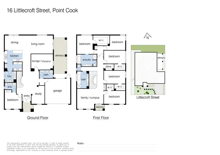 Floorplan of Homely house listing, 16 Littlecroft Street, Point Cook VIC 3030
