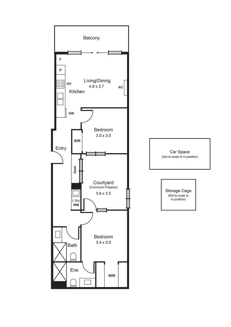 Floorplan of Homely apartment listing, 106/405 Neerim Road, Carnegie VIC 3163