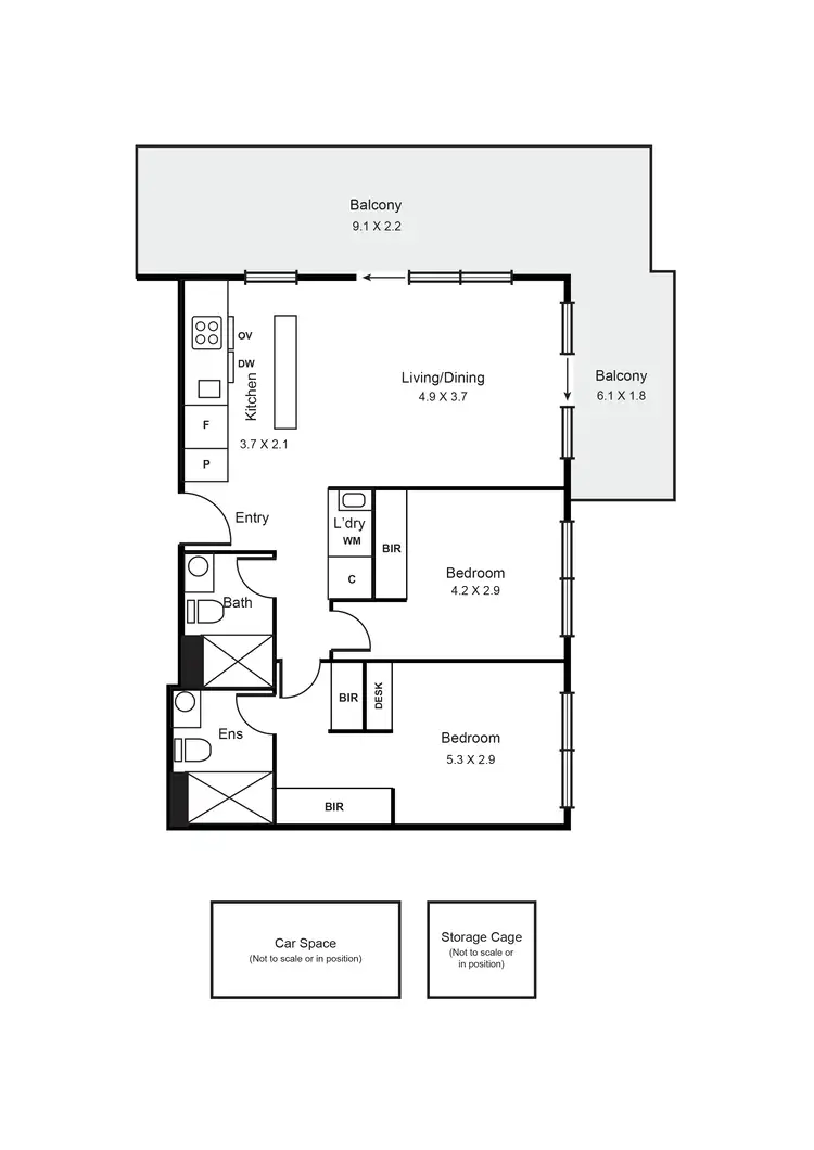 Floorplan of Homely apartment listing, 803/35 Wilson Street, South Yarra VIC 3141