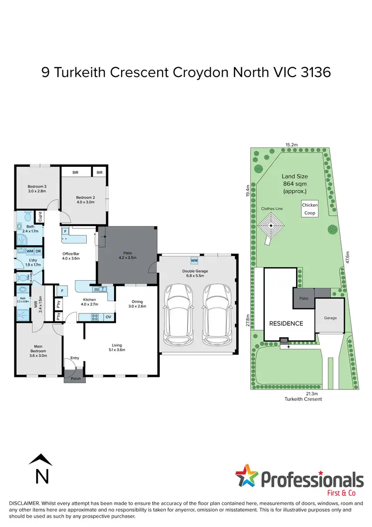 Floorplan of Homely house listing, 9 Turkeith Crescent, Croydon North VIC 3136