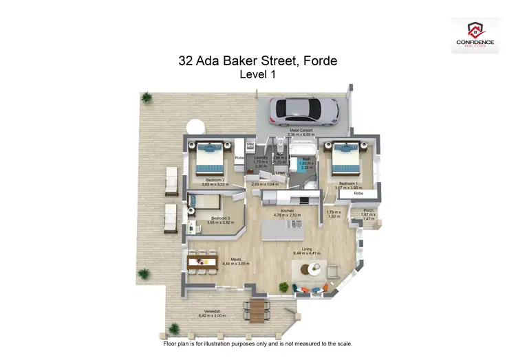 Floorplan of Homely house listing, 32 Ada Baker Street, Forde ACT 2914