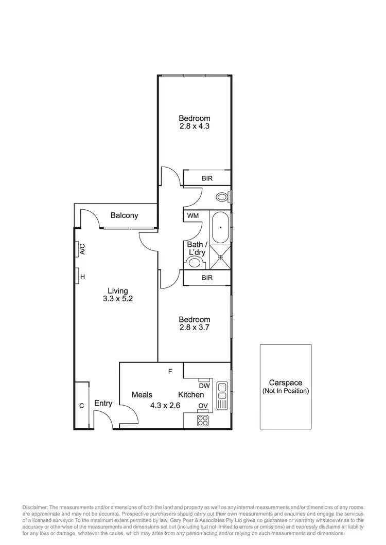 Floorplan of Homely apartment listing, 5/2 Wando Grove, St Kilda East VIC 3183