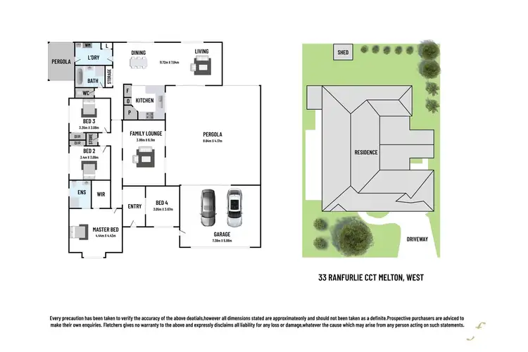 Floorplan of Homely house listing, 33 Ranfurlie Circuit, Melton West VIC 3337