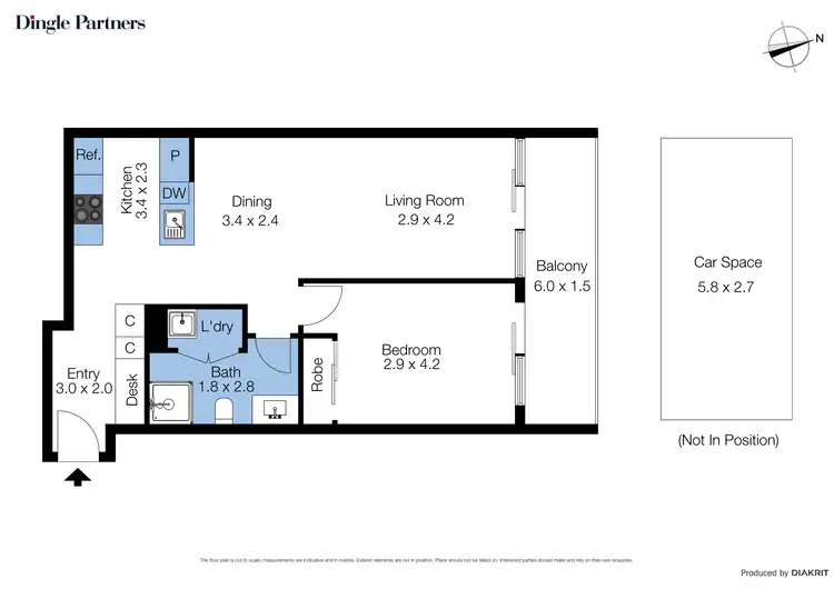 Floorplan of Homely apartment listing, 201/699A Barkly Street, West Footscray VIC 3012