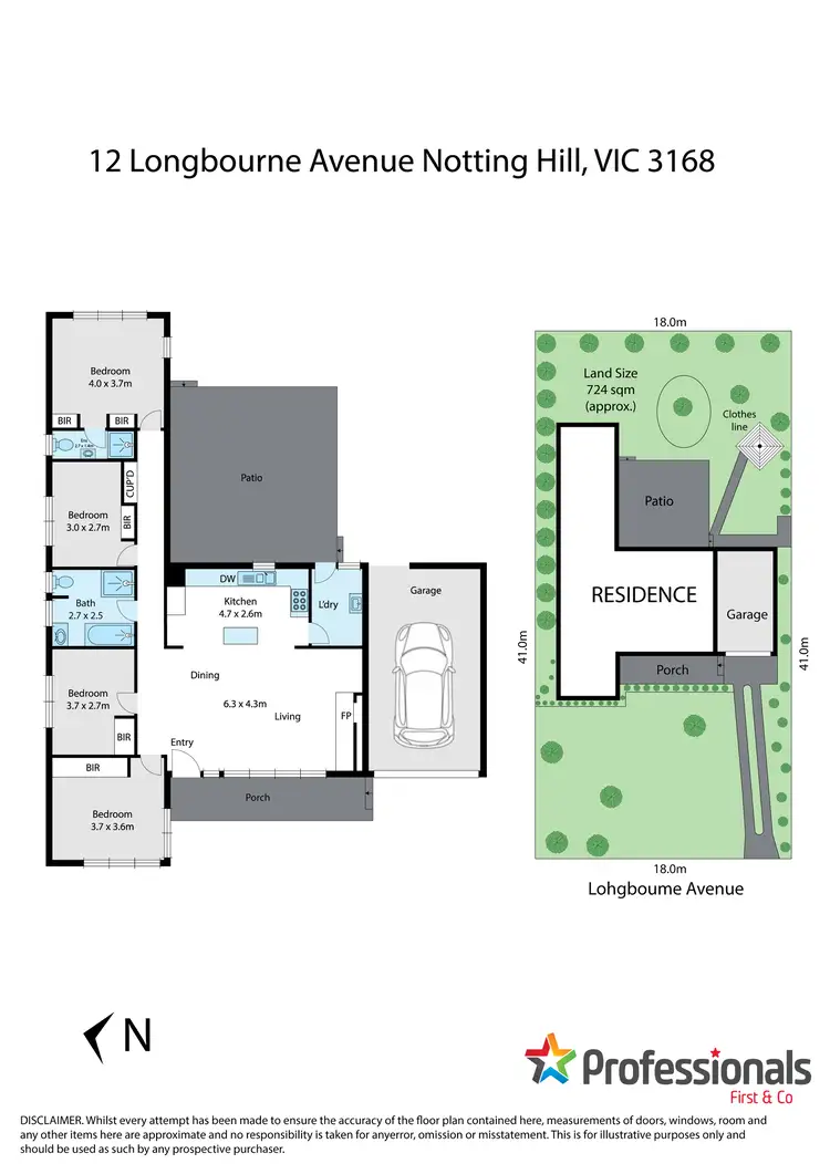 Floorplan of Homely house listing, 12 Longbourne Avenue, Notting Hill VIC 3168