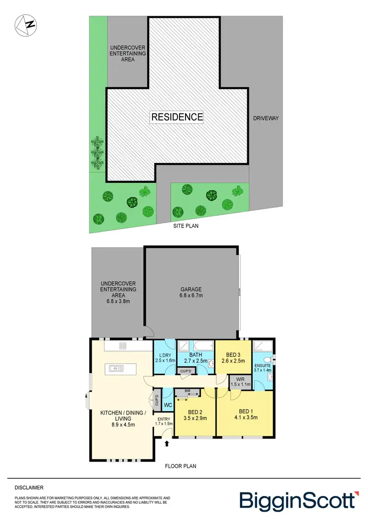 Floorplan of Homely townhouse listing, 1/1204 Havelock Street, Ballarat North VIC 3350
