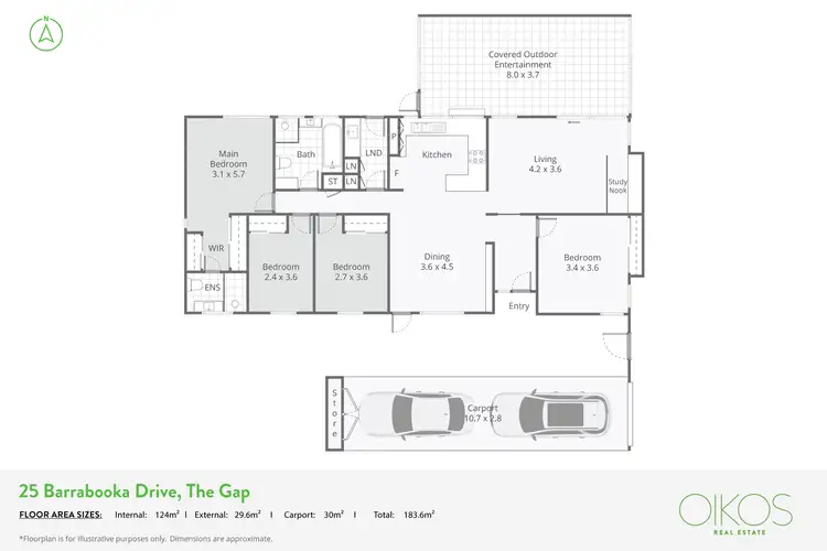 Floorplan of Homely house listing, 25 Barrabooka Drive, The Gap QLD 4061